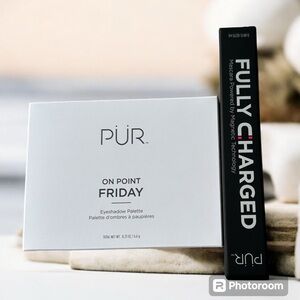 NEW PUR Makeup DUO BUNDLE! Eye Palette ON POINT FRIDAY & FULLY CHARGED Mascara